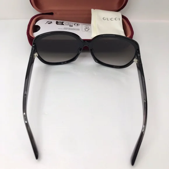 New - ? originalGucci GG0080SK 002 Grey Gradient Round  display picture 1